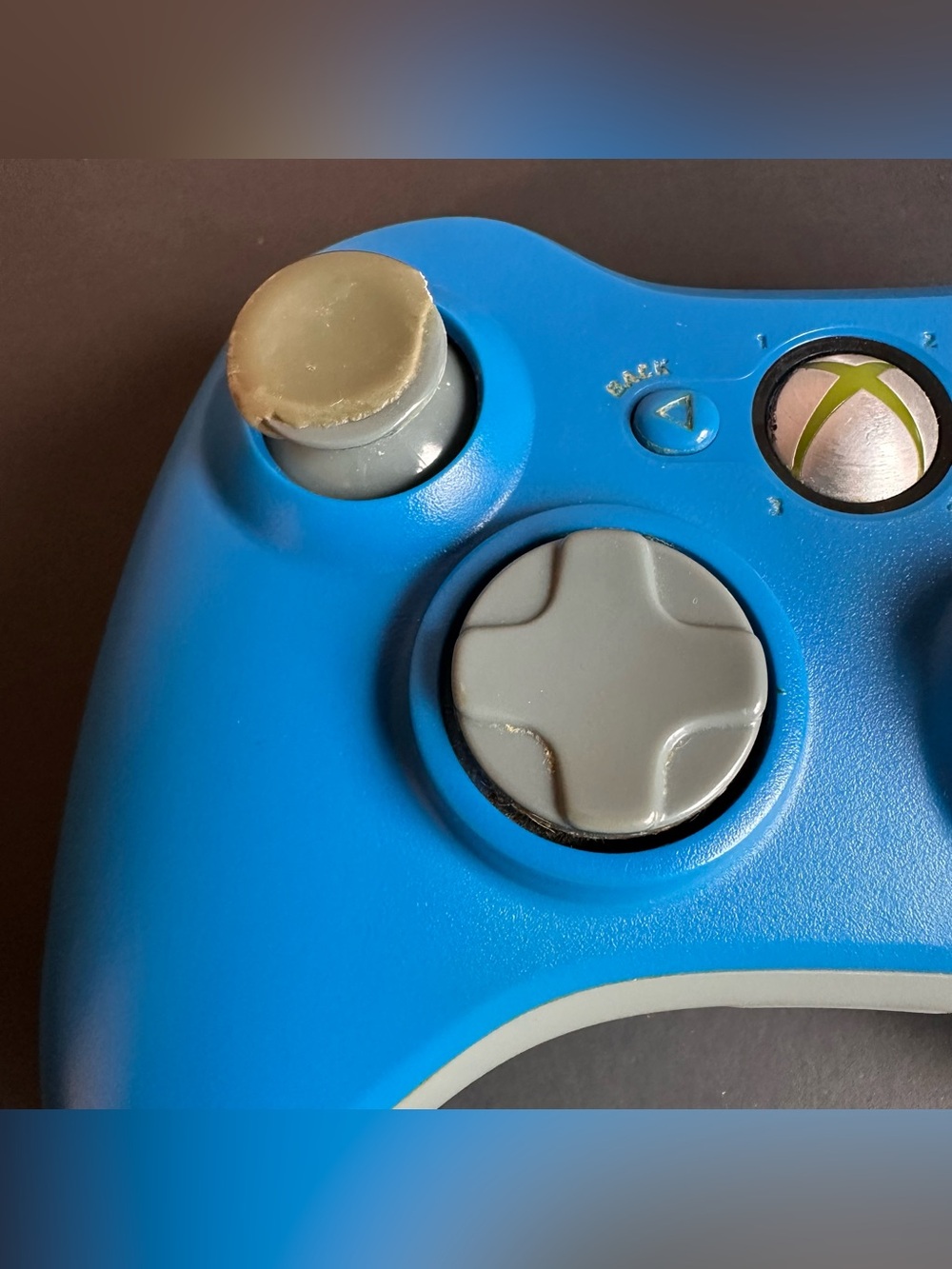Microsoft Xbox 360 Wireless Controller Blue & Gray Limited Edition/ Tested✅ - Picture 2 of 7